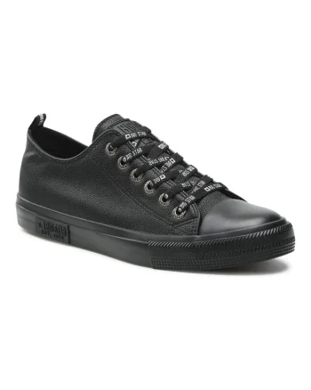 Tenisi barbati,  301272823, Piele ecologica, Negru, Negru