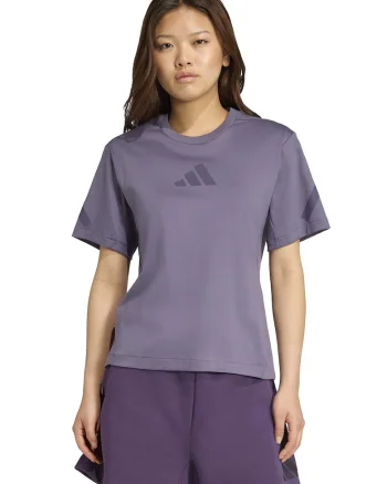 Tricou de bumbac cu imprimeu logo Z.N.E., Lila pal