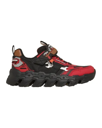 Pantofi sport Mega-Flex Lite cu velcro, Rosu/Negru