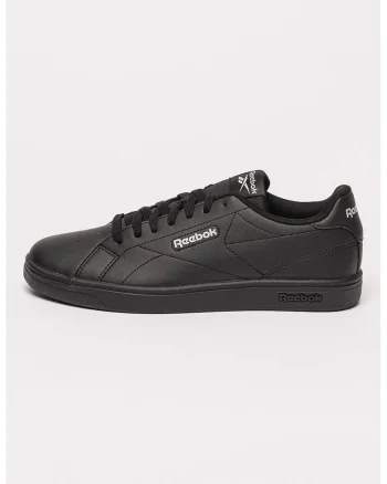 Pantofi sport din piele ecologica Court Clean, Negru