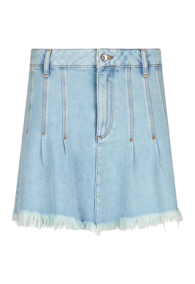Fusta mini din denim, Bleumarin