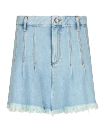 Fusta mini din denim, Bleumarin