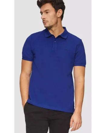 Tricou polo barbati, din bumbac cu croiala Regular Fit, logo