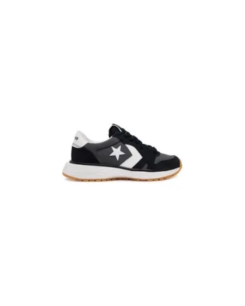 Pantofi sport cu garnituri din piele intoarsa Omni, Negru