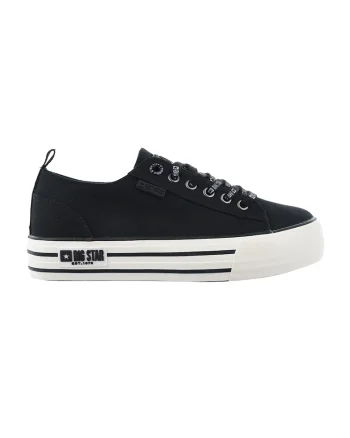 Tenisi flatform de panza, Negru