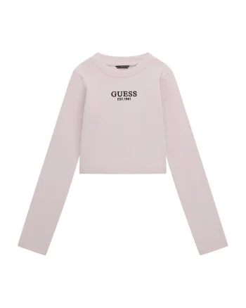 Bluza cu striatii si logo brodat, Lila pal