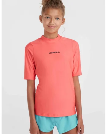 Tricou de plaja cu logo Skins, Coral