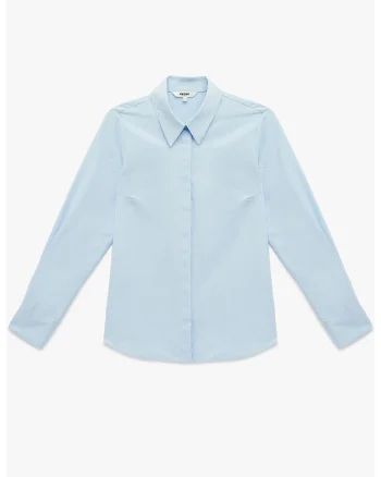 Camasa regular fit din amestec de bumbac, Albastru glaciar