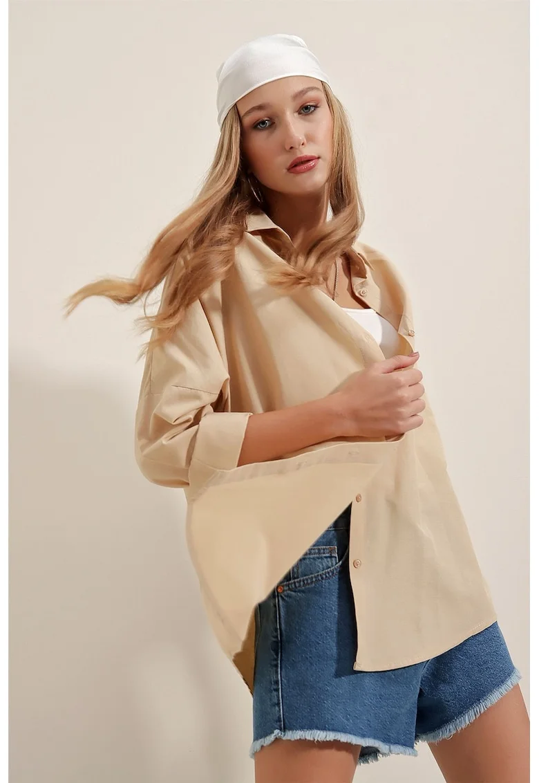 Camasa lejera cu model uni