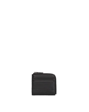 Portcart din piele Eridan, Negru