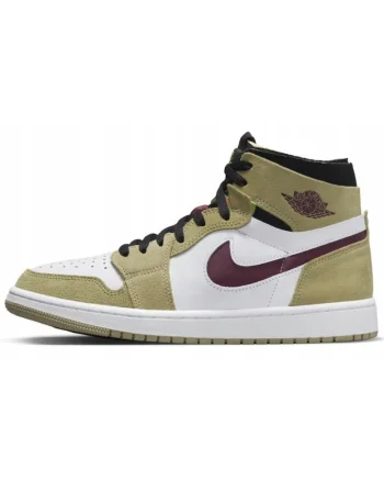 Pantofi sport din piele naturala si piele intoarsa Air Jordan 1 Zoom