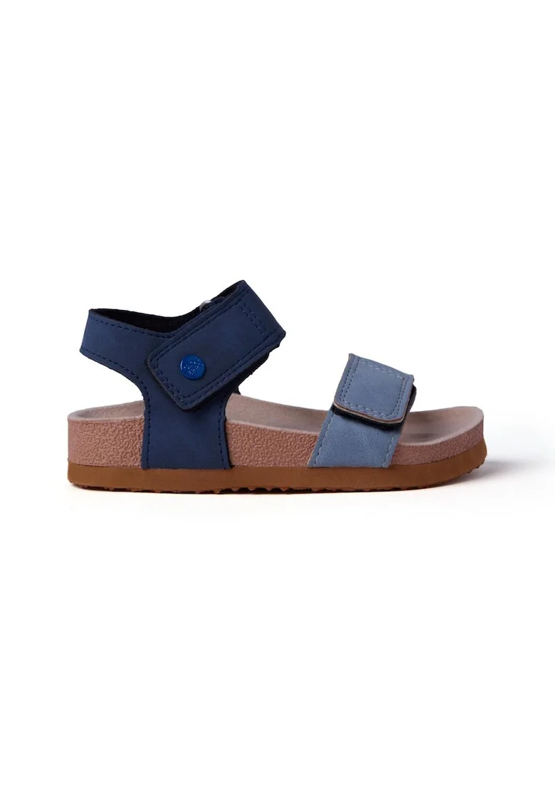 Sandale cu segmente cu inchidere velcro Scribner, Bleumarin