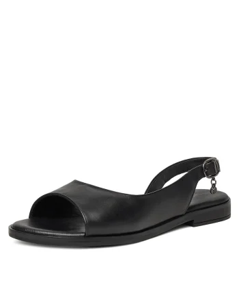 Sandale dama,  WI16-FOXI-70, negru, piele naturala