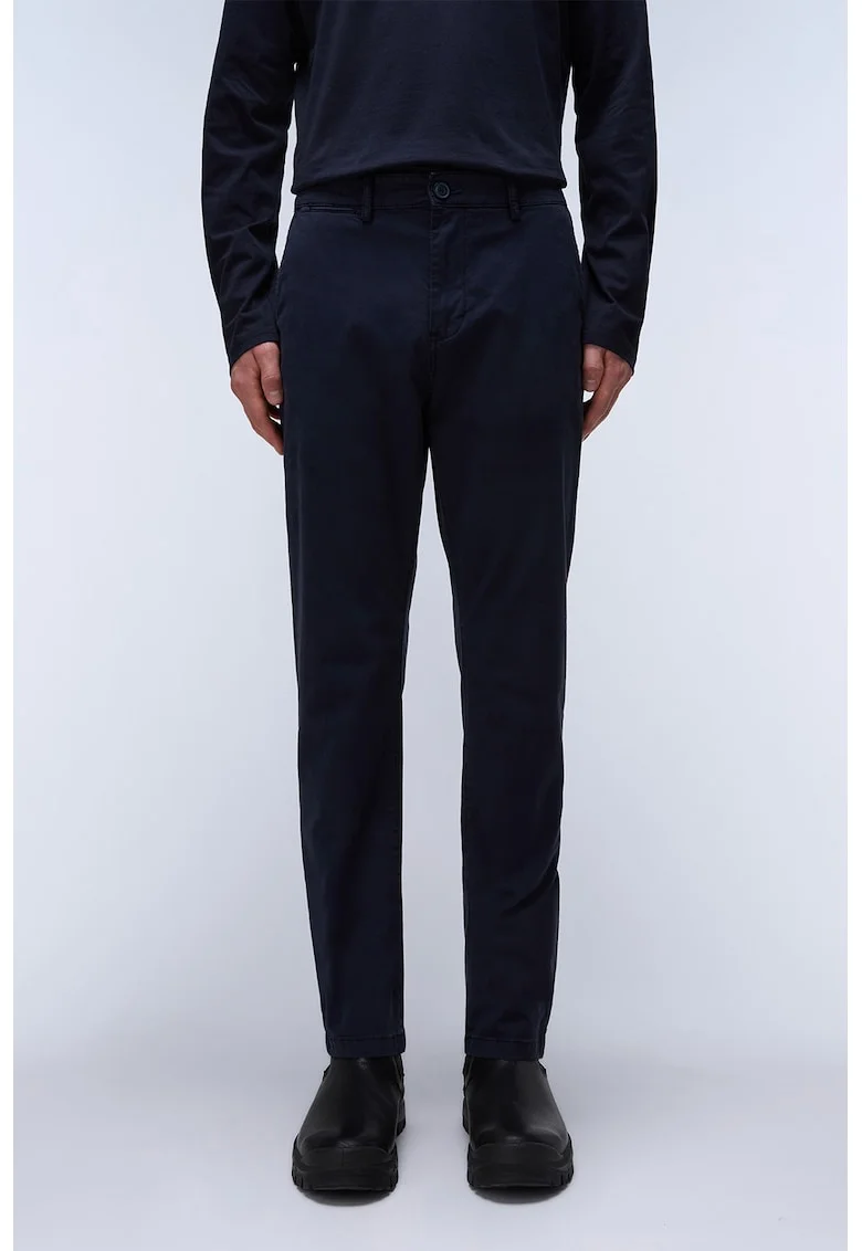 Pantaloni chino slim fit Puyo, Bleumarin
