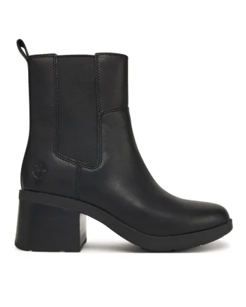 Botine dama  Bellevaux, piele naturala, negru,
