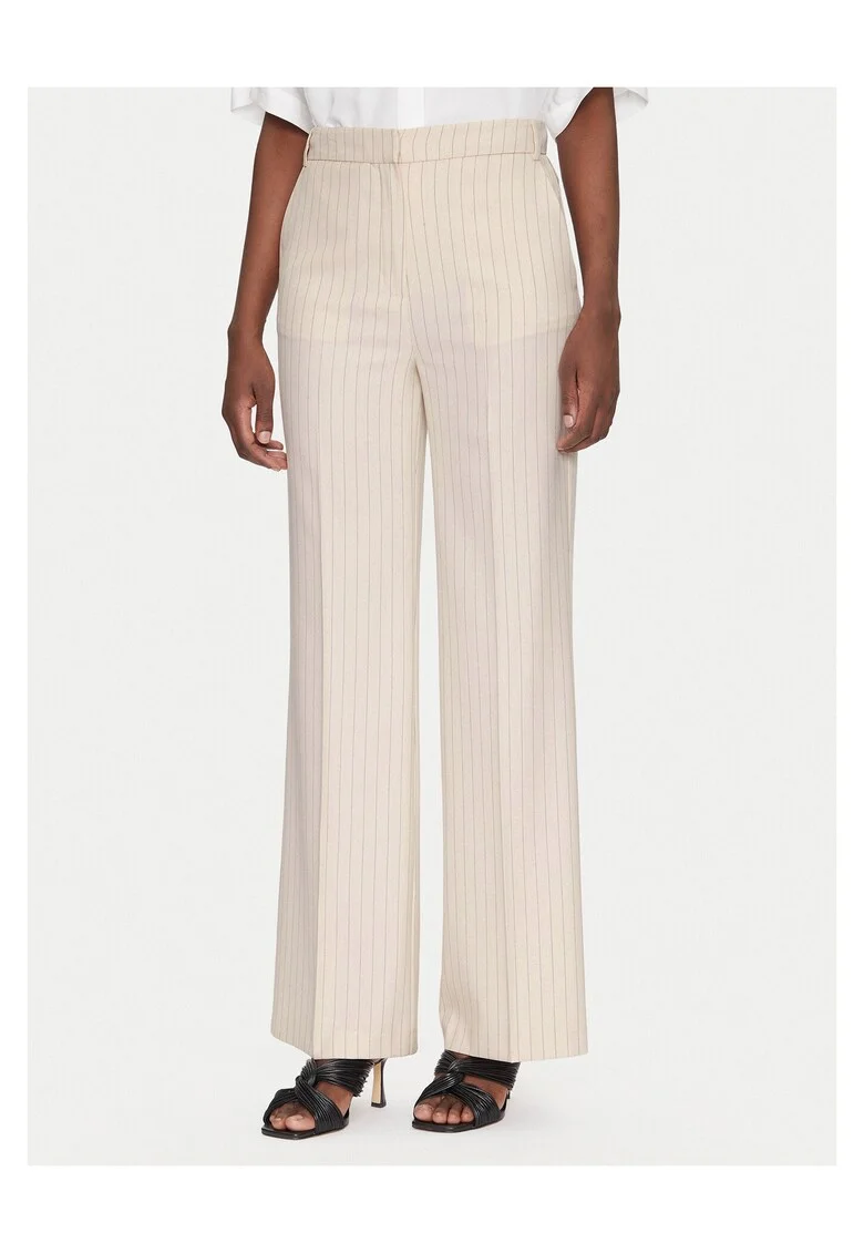 Pantaloni de stofa pentru dama  ecru,
