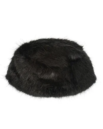 Caciula neagra cu blanita