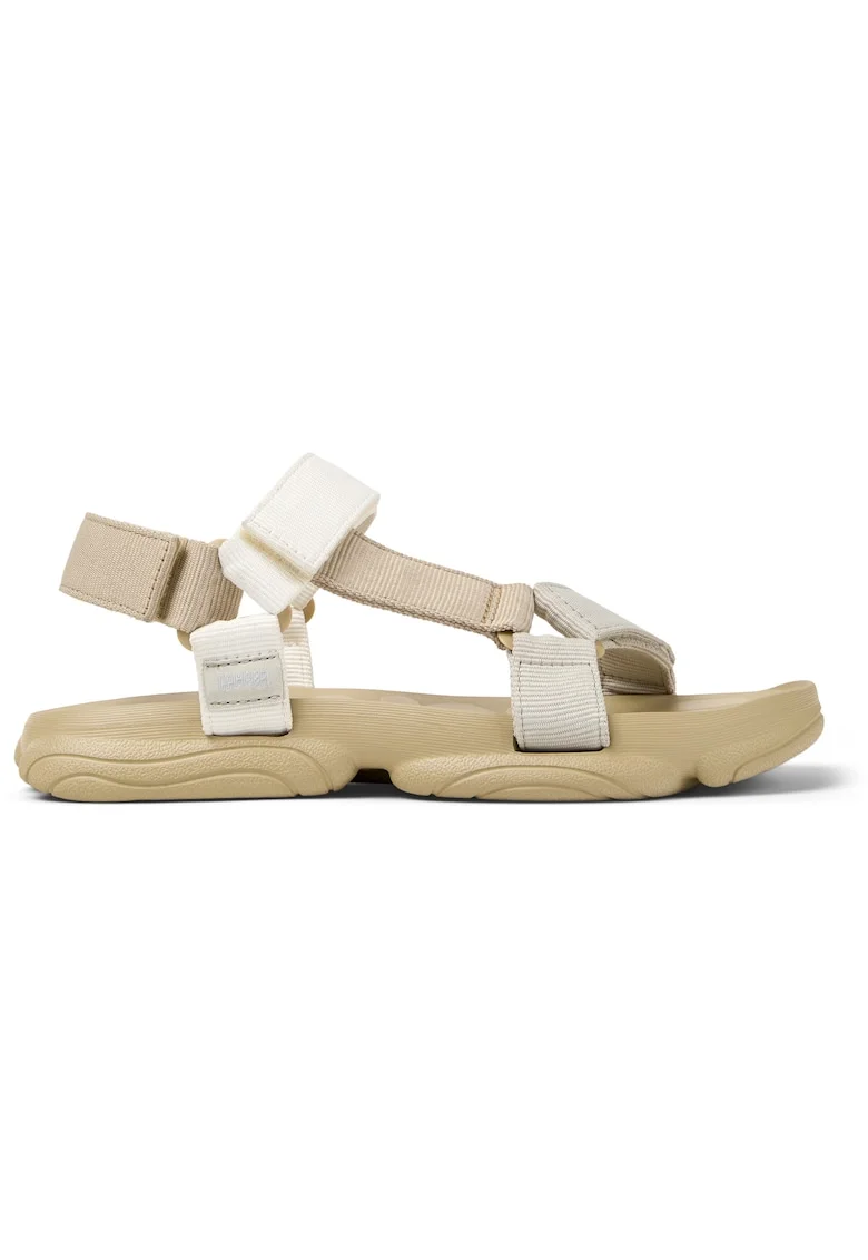 Sandale cu model colorblock si inchidere velcro Karst, Bej