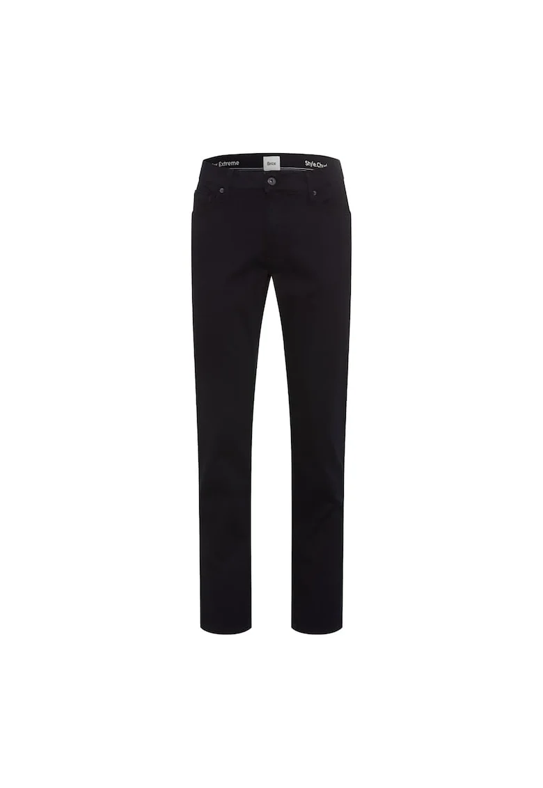 Blugi slim fit cu talie medie, Albastru inchis