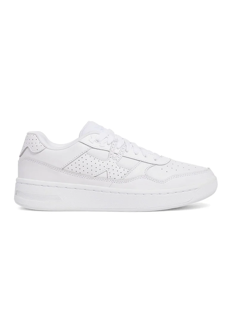 Pantofi sport Court 96 low-cut de piele, Alb fildes/Alb murdar