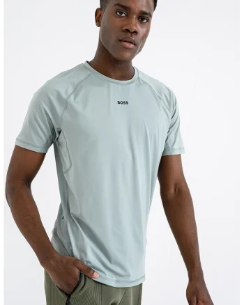 Tricou regular-fit cu decolteu la baza gatului, Verde fistic