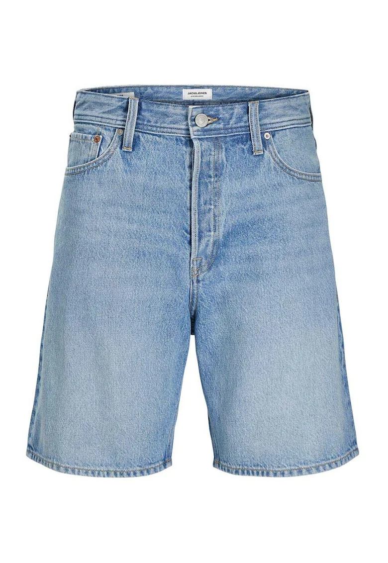 Pantaloni scurti din denim barbati Jack Jones, 12269533, Bumbac, Albastru, Albastru