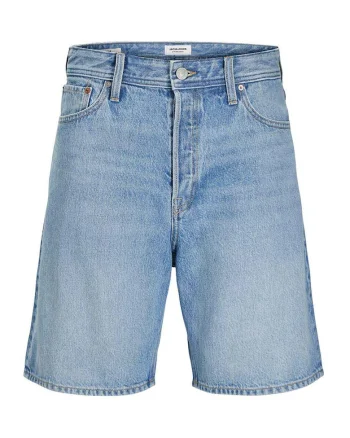 Pantaloni scurti din denim barbati Jack Jones, 12269533, Bumbac, Albastru, Albastru