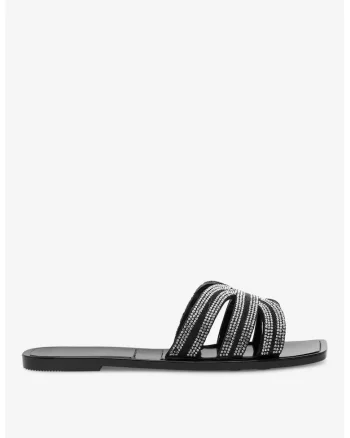 Papuci dama  5905588421931, Sintetic, Negru, Negru