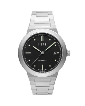 Ceas barbatesc  DF-9033-22, Automatic, 40mm, 5ATM, Argintiu, Argintiu