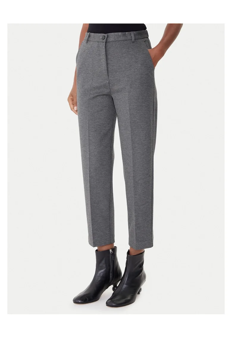 Pantaloni dama,  culoare gri, material Vicolo