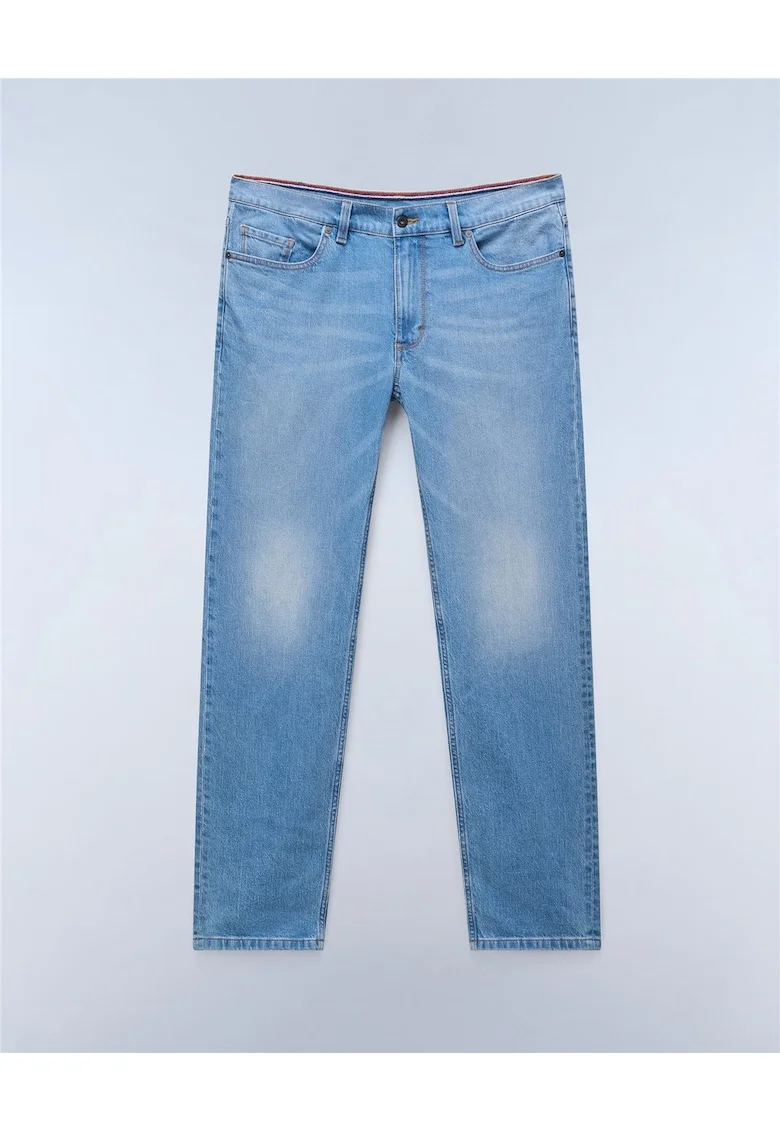 Blugi regular fit cu aspect decolorat Kiene,