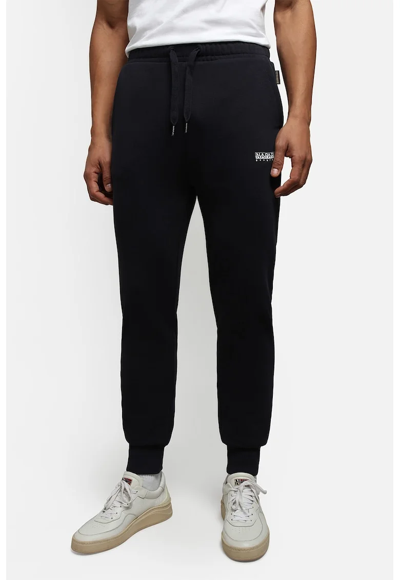 Pantaloni sport cu snur in talie Box, Bleumarin