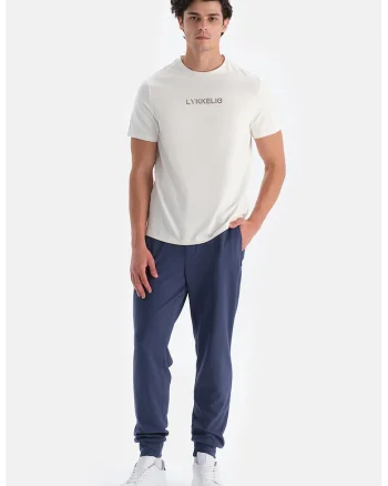 Pantaloni de trening cu buzunare laterale si snur, Albastru petrol