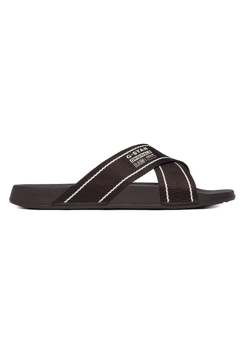 Slapi barbati G-Star Raw, maron, material sintetic, design minimalist,