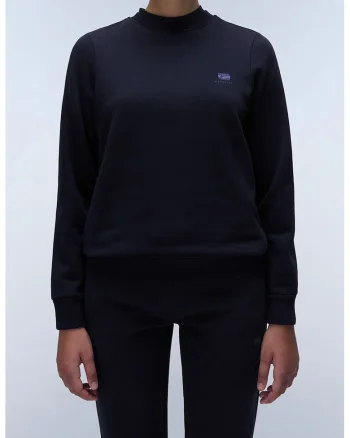 Bluza de trening cu logo discret, Bleumarin