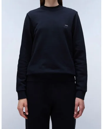 Bluza de trening cu logo discret, Negru