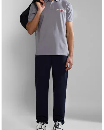 Tricou polo cu logo Aylmer, Gri