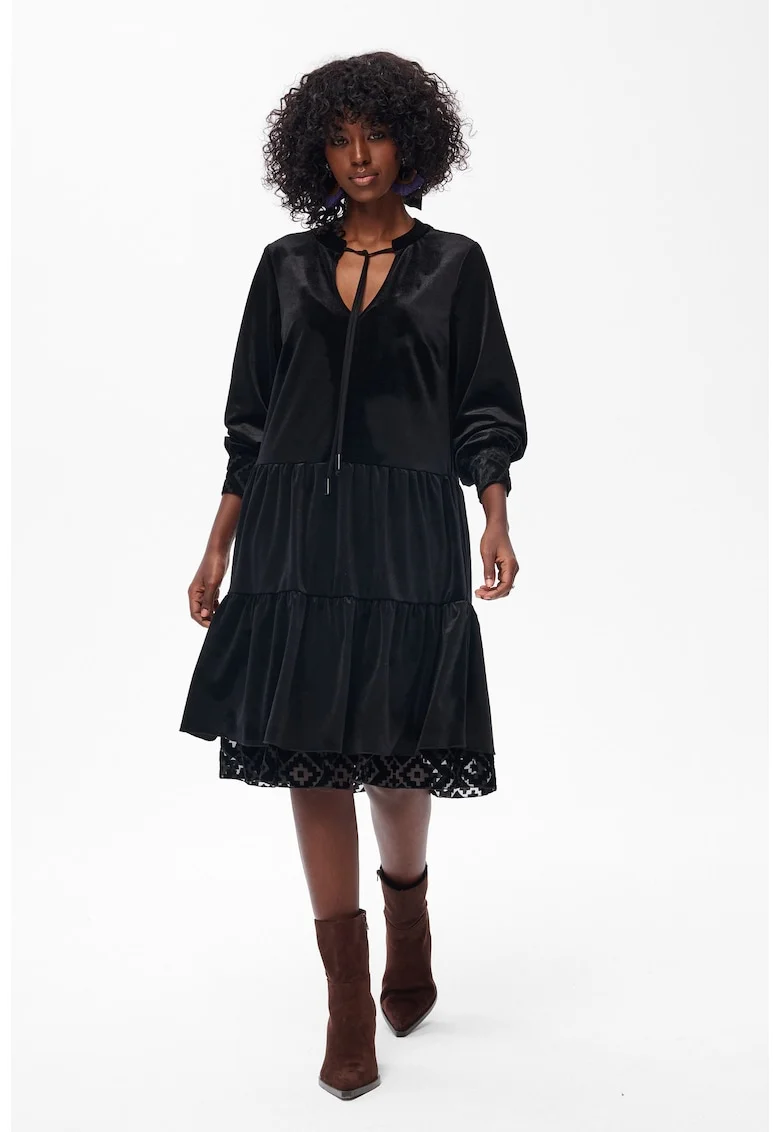 Rochie catifelata evazata Mosca