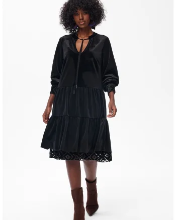 Rochie catifelata evazata Mosca