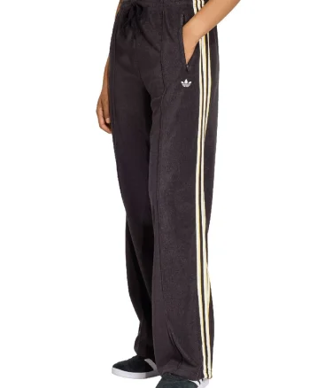 Pantaloni cu snur si buzunare cu femoar, Negru/Galben