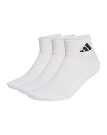 Set de sosete scurte unisex cu detaliu logo - 3 perechi, Alb