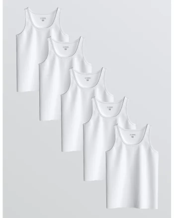 Set de top-uri- 3 piese, Alb