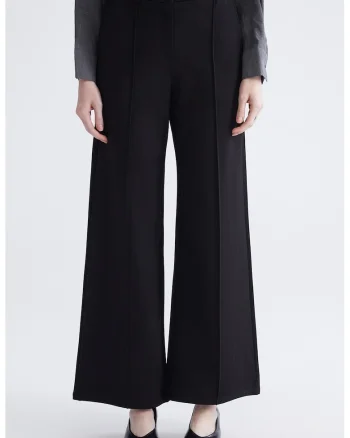 Pantaloni palazzo cu pensa, Negru