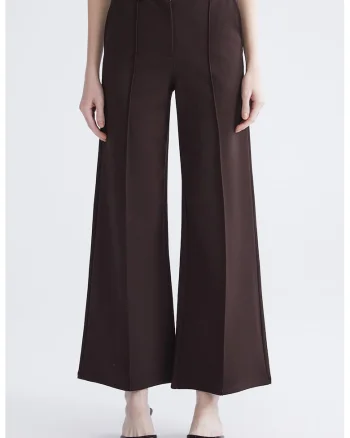 Pantaloni palazzo cu pensa, Maro inchis