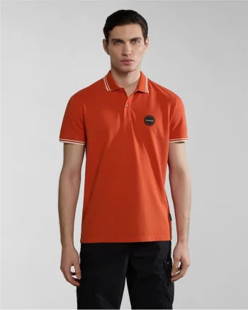 Tricou polo cu detaliu logo in piept Macas,