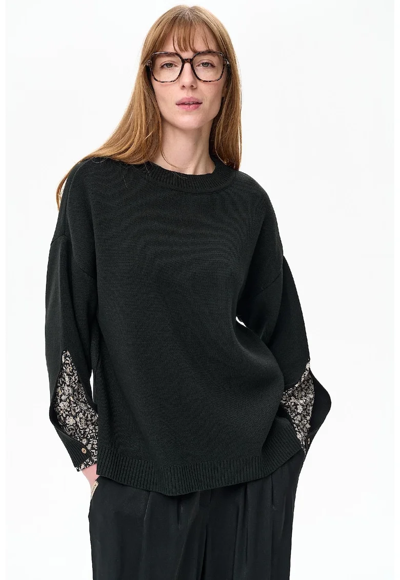 Pulover cu maneci cazute Celeste