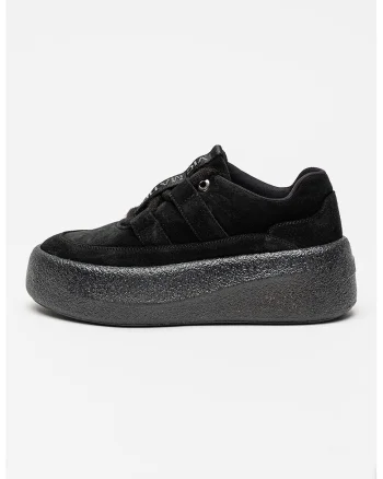 Pantofi sport din piele intoarsa cu platforma Scarpa, Negru