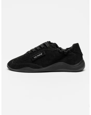 Pantofi sport din piele intoarsa cu logo Sense, Negru