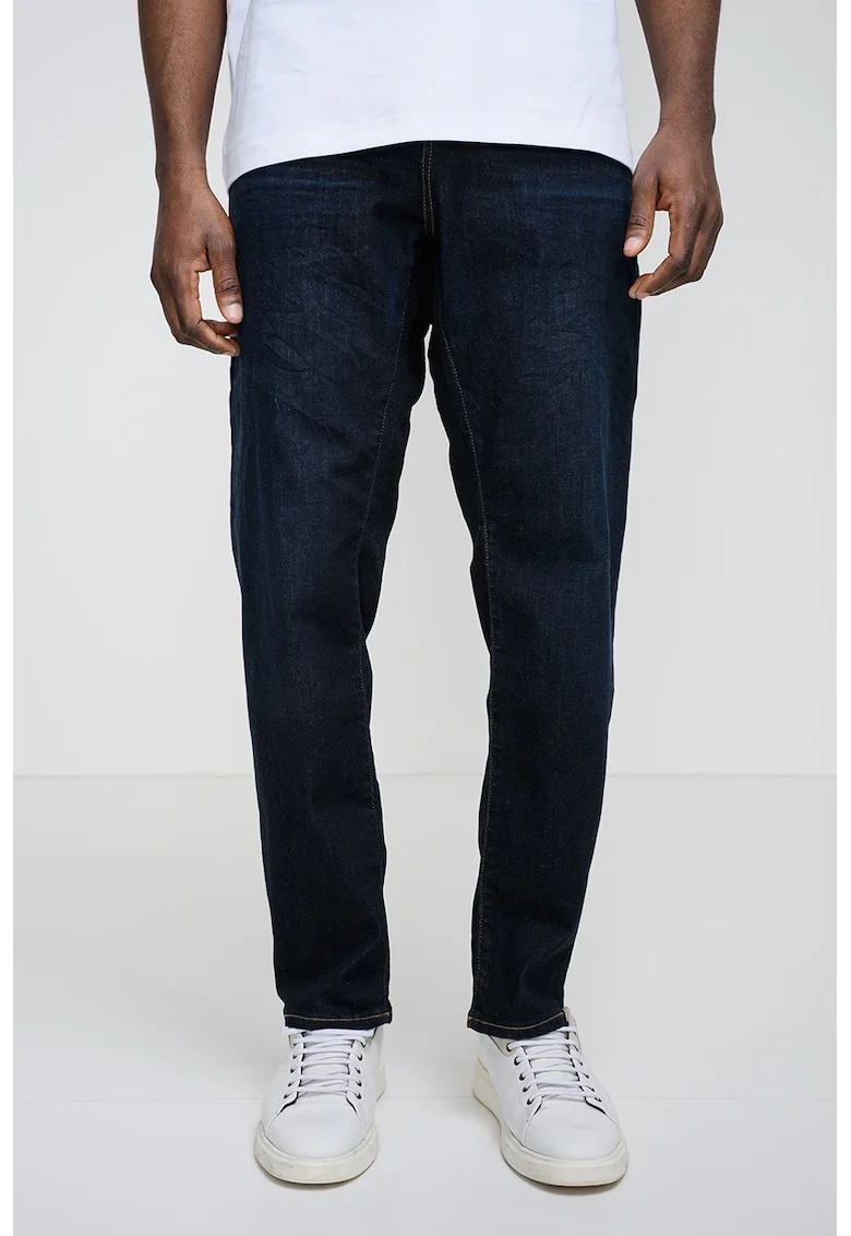 Blugi regular fit cu buzunare Re Maine, Bleumarin