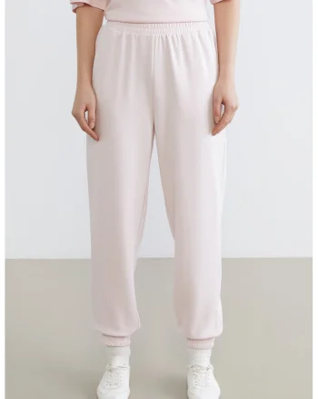 Pantaloni de trening relaxed fit, Roz deschis